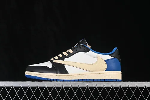 All categories Air Jordan Jordan series basketball shoes Air Jordan 1 Low ZG version Travis Scott x Air Jordan 1 Low OG AJ1 Joe 1 undercut low top full head layer DM7866-140
